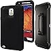 Note 3 Defender Case,Auker Shockproof Scratch Resistant Impact Built-in Screen Protector Military Grade Rugged Holster Full Body Protective Heavy Duty Case with Clip for Samsung Galaxy Note 3 (Black)