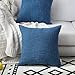 Kevin Textile Faux Linen Home Decorative Hand Made Cushion Cover Pillowcase for Nap, Hidden Zipper, 18