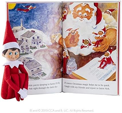 Elf On The Shelf A Christmas Tradition Light Skinned Blue Eyed Boy Scout Elf Includes Keepsake Box And Children S Book Register Your Elf To Download An Adoption Certificate