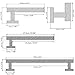 VELIMAX SUS304 Stainless Steel 4-Piece Bathroom Hardware Accessories Set Wall Mounted Towel Bar Polished Chrome Towel Rack Set - Robe Hook, Toilet Paper Holder, Towel Ring, 23