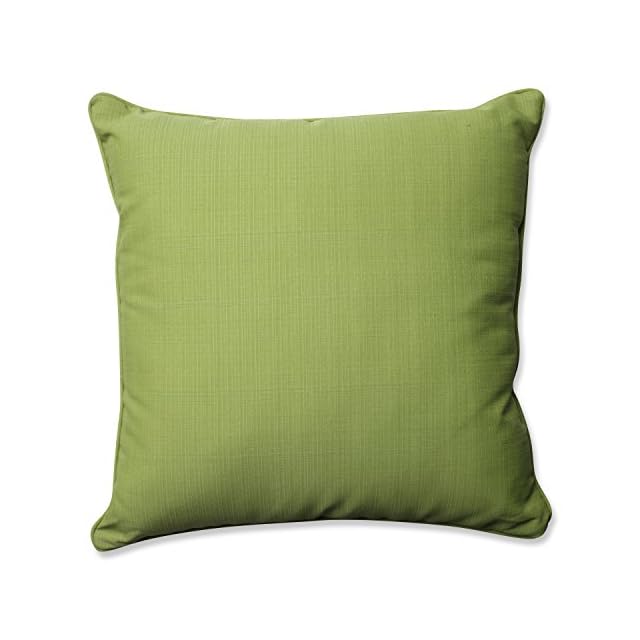 Pillow Perfect Outdoor/Indoor Forsyth Floor Pillow, 25", Solid, Kiwi