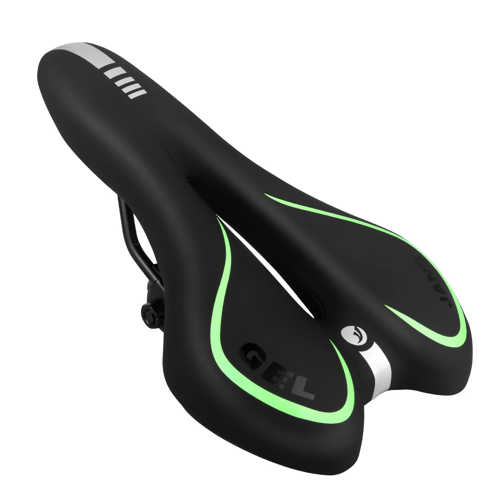 Gel Bike Seat Bicycle Saddle, MSDADA Bike Saddle for Men & Women, Waterproof Bicycle Seat Comfortable Soft Cushion for Road Bike, Cruiser, Mountain Bike, Exercise Bike, City Bikes(Green) — image 1