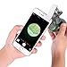 Edoking 60X Zoom Clip-On Type Cellphone Microscope Magnifier with LED/UV Lights for Universal Smartphones iPhone Samsung HTC BlackBerry Nokia Sony and Tablets (Silver)
