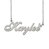 Heart Name Necklace for Women Silver Kaylee Ideal