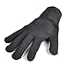 Healthcom 2 Pair Cut Resistant Gloves Anti-Vibration Gloves Heat Resistant Kint Safety Work Gloves High Performance Level 5 Protection, Food Grade,Black