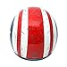 MMG Motorcycle Cruiser 3/4 Shell Open Face Helmet Snap-On Visor, Stars and Stripes American Patriot Medium, Includes Goggles