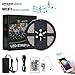 Wifi Smart LED Strip Lights - Lampwin 2018 New Design RGB LED Strip Light Kit with 12V IP65 Waterproof 16.4FT 300 SMD 5050 LED Rope Light works with Alexa Voice, Smartphone Control, iOS Android App