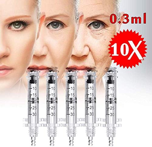 10 PCS Replacement Hyaluron Pen Accessories Sterile Consumables Ampoule Head, Non Invasive Wrinkle Removal Injection Atomizer,10PCS