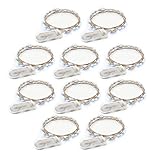 RTGS Products Cold White Colored LED Lights Indoor and Outdoor String Lights, Fairy Lights Battery Powered for Patio, Bedroom, Holiday Decor, etc (Cold White Color 15 LEDs 6 FEET 10 Sets)