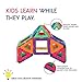 Superior Quality Magnetic Tiles Building Toy Blocks Set for Kids - Educational Toy Kits with Bonus Storage Bag - A Great Stem Toy for Boys and Girls - 62 Pieces