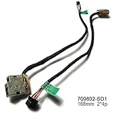 DC Jack Power with Cable Harness for HP Pavilion 15T-E 17-E 15-e027TX 15-e028TX 15-e029TX 15-e039nr 15-e041ca 15-e043cl 15-e010us 15-e020us 15-e028us 709802-YD1 709802-SD1