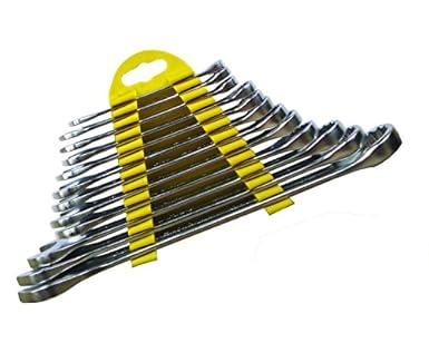 Billionbag 12Pcs Multi-Function Universal One Side Open Ended Sided Combination Spanner Wrench Set