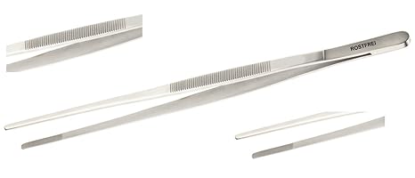 Grillzange Grill-Pinzette 40 cm aus rostfreiem Edelstahl