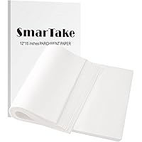 SMARTAKE 400PCS Parchment Paper Sheets, 12 x 16 IN Pre-Cut Baking Parchment, Non-Stick Kitchens Cookie Baking Paper, for Oven