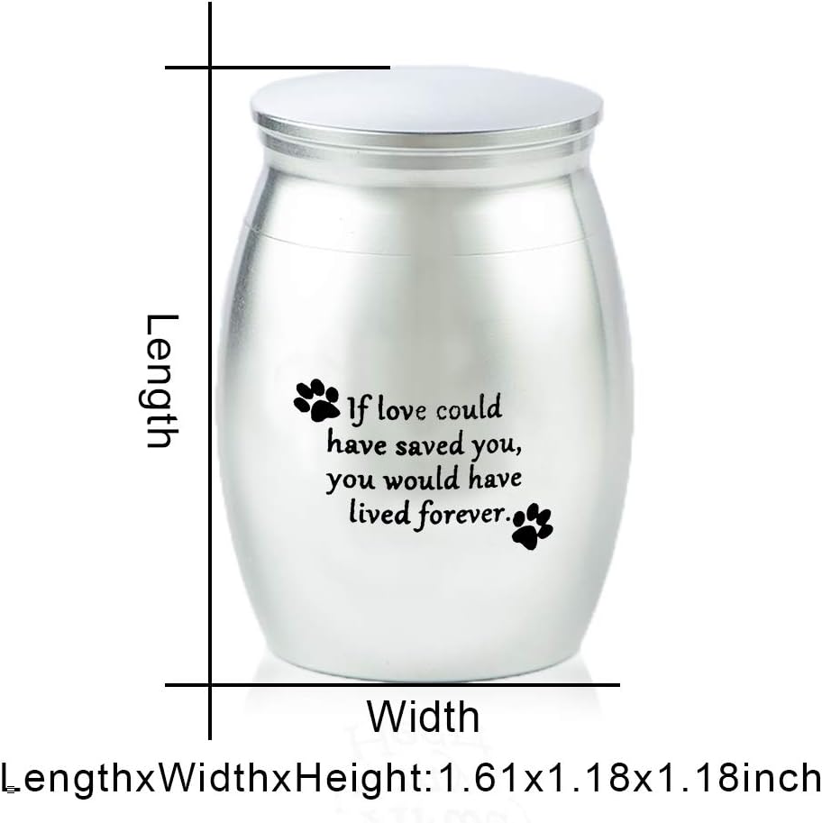 Mini Cremation Urn for Ashes Love Saved Dog Cat Puppy Sister Mum Dad Family Funeral Sepulchral Cinerary Keepsake Memorial Bottle - Image 3