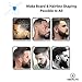 Aberlite Beard Shaper Kit w/Barber Pencil, Comb, Beard/Mustache Scissors - Premium Shaping Tool - 100% Clear | Many Styles | Long Edges | The Ultimate Beard Hair Lineup Stencil - Trimming Guide