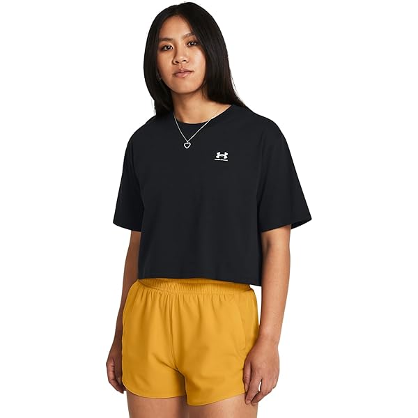 【ほぼ未使用】アンリアン　cropped shirt Amazon.com: Under Armour Womens Boxy Crop Logo Short Sleeve