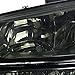 Spec-D Tuning Headlight Smoke + Bumper Lights Lamps W/Clear Reflector Compatible with Chevy Silverado 2003-2007 L+R Pair Assembly