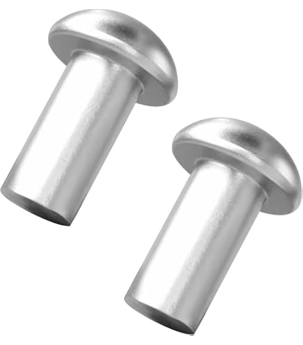 13Mm Longueur 2Mm X 12Mm Tête Ronde Cuivre Massif Rivets Attaches Hardware Pcs60