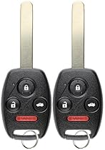 KeylessOption Keyless Entry Remote Control Uncut Car Ignition Key Fob Replacement for OUCG8D-380H-A (Pack of 2)