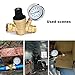TargetEvo Adjustable Brass Lead-free Water Pressure Regulator Reducer With Gauge Inlet Screened Filter For RV (NH Thread)