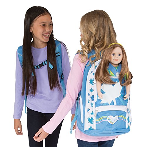 Maplelea Girl-Size Backpack, Doll Carrier and Accessory Storage for an 18 Inch Doll