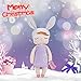SKM Me Too Angela Stuffed Soft Cuddly Doll Toy Bunny Girls Baby Plush Rabbit Doll for Baby Kids, Birthday Gifts, Kid's Sleeping Partner, 14 inch+Gift Bag (Purple)