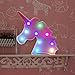 AIZESI Colorful Unicorn Light,Neon Unicorn Marquee Sign,Unicorn Lamp Party Supplies,Unicorn LED Night Light Wall Decoration Room Decor for Little Girls,Living Room,Bedroom as Kid's Gifts