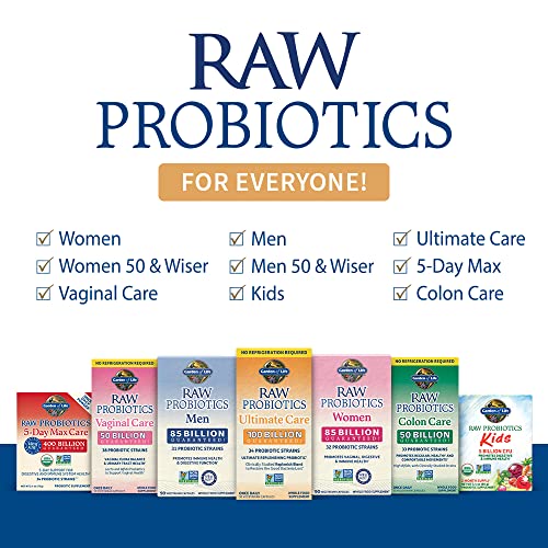 GARDEN OF LIFE – RAW PROBIOTICS MEN – 90 VEGETARIAN CAPSULES