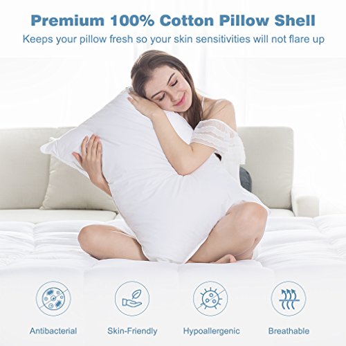 LANGRIA Luxury Hotel Collection Bed Pillows Plush Down Alternative