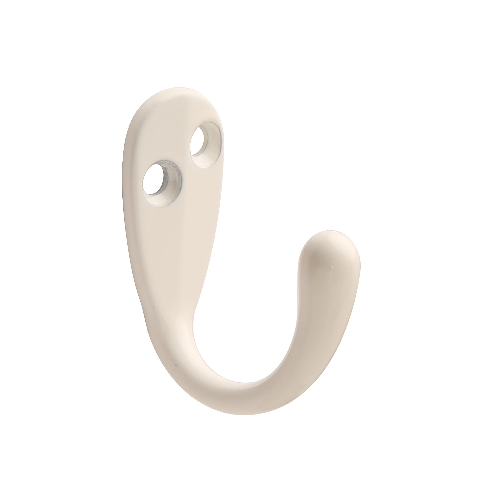 HASWARE 6 PCS Coat Hook, Wall Mounted Hooks Coat Hooks Robe Hooks Hangers Heavy Duty with 12 Pieces Screws for Bedroom Bathroom Kitchen Door Wall (White)