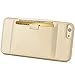 ZVE Case for Apple iPhone 6s Plus and iPhone 6 Plus, 5.5 inch, Slim Leather Wallet Case with Credit Card Holder Slot Pocket Protective Case Cover for Apple iPhone 6 Plus / 6s Plus - Gold