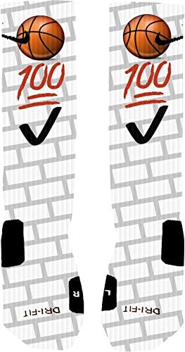 Emoji Basketball Custom Nike Elite Socks (Large 8-12)