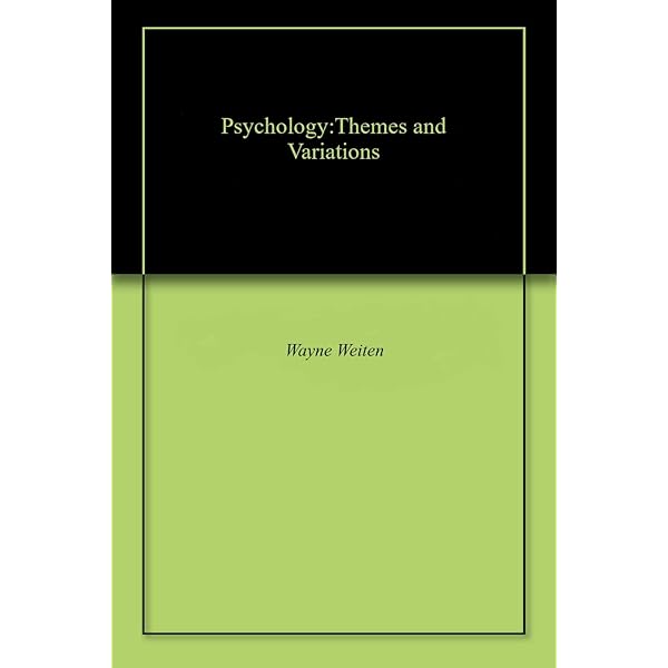 Amazon.com: Psychology: Themes and Variations (MindTap