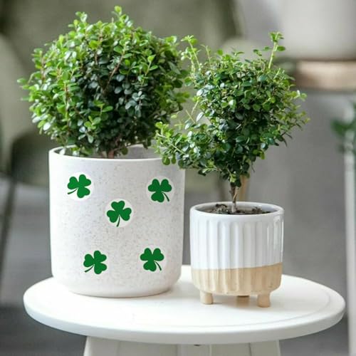 2 Rouleau 1000 Pièces Autocollant Saint Patrick, Autocollants trèfle vert irlandais chanceux, Fête Décorations Scrapbooking Enveloppe Carte sac Cadeau, pour les Cadeaux et la Décoration (3.8CM)