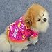 WXBUY Pet Dogs Fleece Fur Coat Clothes Puppy T-shirts Pink XS