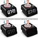 Alarm Clock with USB Charger,Dual USB Charging Port for IPhone and Android with Snooze and 4 Dimmable Funtion (Black)