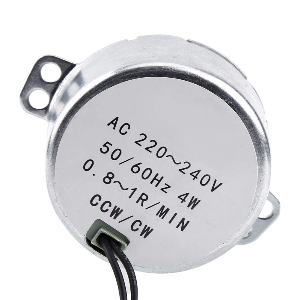 Synchronous Gear Motor 50 60Hz Ac 220-240v Cw Ccw 4w 08 1rpm High Torque Electric Motor
