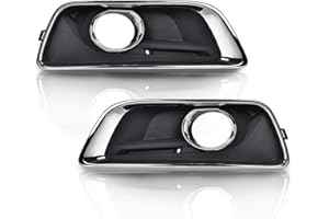 PIT66 Fog Light Frame Trim, Compatible with 2013-2014 Chevy Malibu Eco/2013-2015 Chevy Malibu/2016 Chevy Malibu Limited Left & Right Side #20768846
