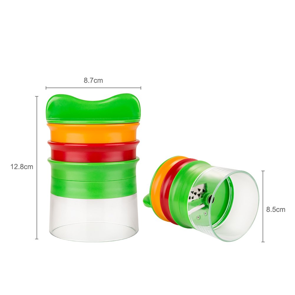 Linkax Cortador de Verduras Cortador en espiral Rallador de Verduras Mano con 3 Cuchillas para Cortador de Pepinos Rallador de Zanahorias Rallador de Espiral
