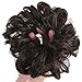 FUT Scrunchy Scrunchie Hair Bun Updo Hairpiece Ponytail Hair Extensions Wavy Curly Messy Hair Bun Extensions Donut Chignons Hair Piece medium brownthumb 4
