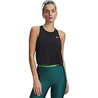 Under Armour Women's Tech Sport Mesh Cropped Tank Top, (001) Black