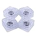 ZHENXI Adjustable Height Bed Riser Furniture Lift Bed Risers Underbed Storage Raise Heavy Duty Set of 8 (1x4x4) Clear Color