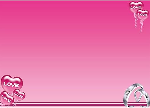 Amazon Com Photography Backdrop Love Balloon Pink Banner Wedding