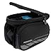 BicycleStore 3 in 1 Design Waterproof Cycling Bike Bicycle Front Bag Top Tube Frame Bag Pannier Double Pouch for 5.7 inch Cellphone Phone