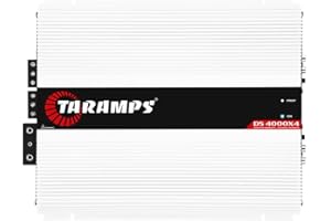 Taramp's DS 4000x4 2 Ohm 4000 Watts Rms 4 Channels of 1000x4 Watts Car Audio Amplifier Class D Full Range Crossover Fixed RCA/High Level Input System