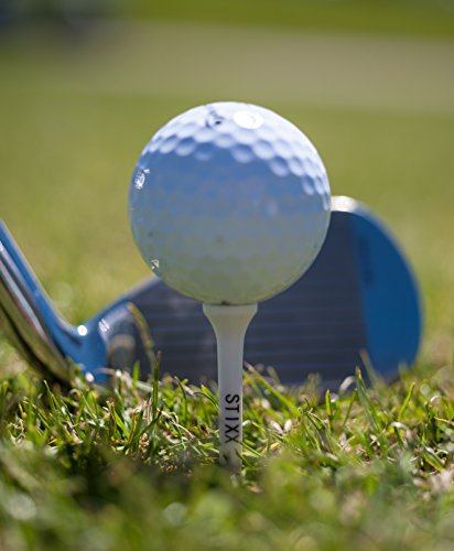 STIXX Biodegradable Golf Tees - Hard & Durable - 30 Green Long Tees - 3 1/4 and 20 White Short Tees - 2 1/8. Best for All Over Sized Drivers, Irons & Hybrids. Longer Drives & Lower Scores - Thumbnail 6