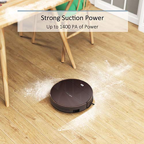 Tesvor Robotic Vacuum, WiFi Connected Robot Vacuum Cleaner with 1400