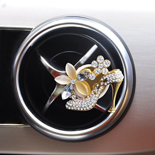 Inasmile Car Vent Air Freshener Car Essential Oil Diffuse , womens Car Accessories Oil Diffuser Small with Vent Clip &amp; Fast Delivery No Risk (High Heel - Gold)