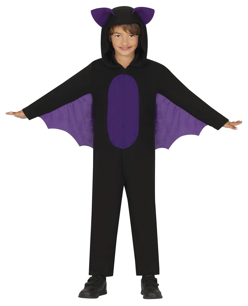 FIESTAS GUIRCA Flying Bat Jumpsuit Fancy Dress Costume Halloween Children 10-12 Years